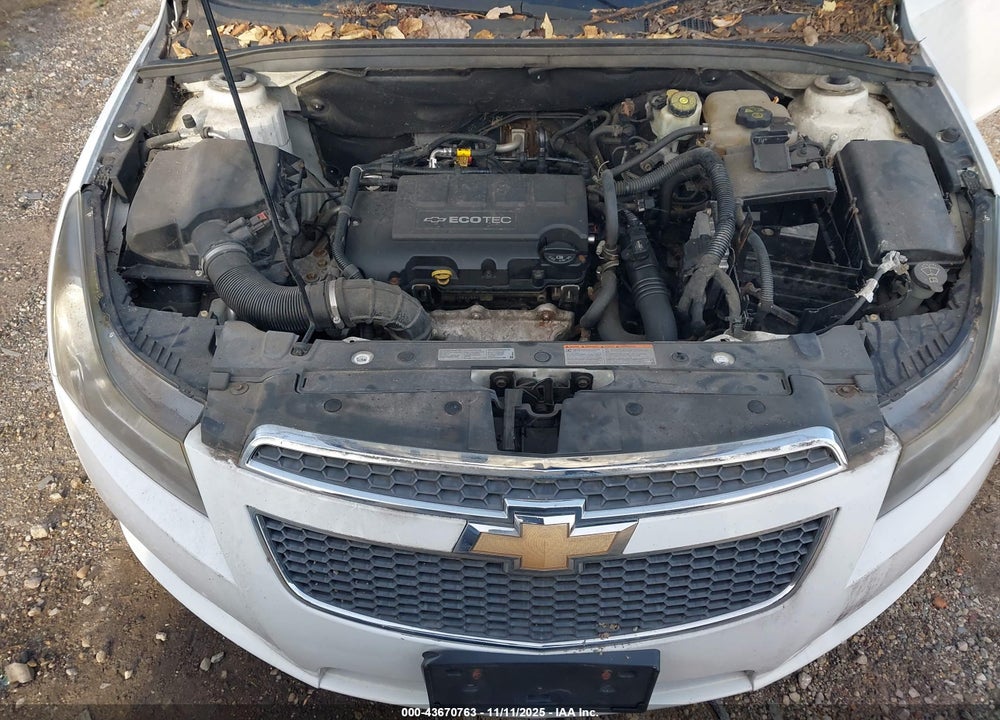 2012 CHEVROLET CRUZE 1LT VIN: 1G1PF5SC9C7161372