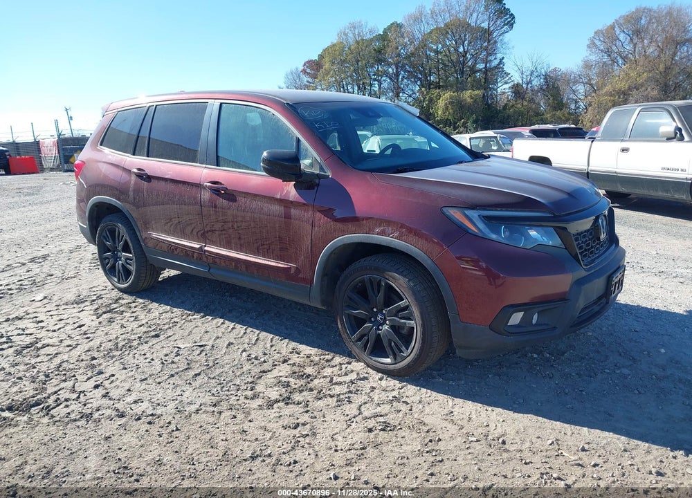 2019 HONDA PASSPORT SPORT VIN: 5FNYF8H21KB008778