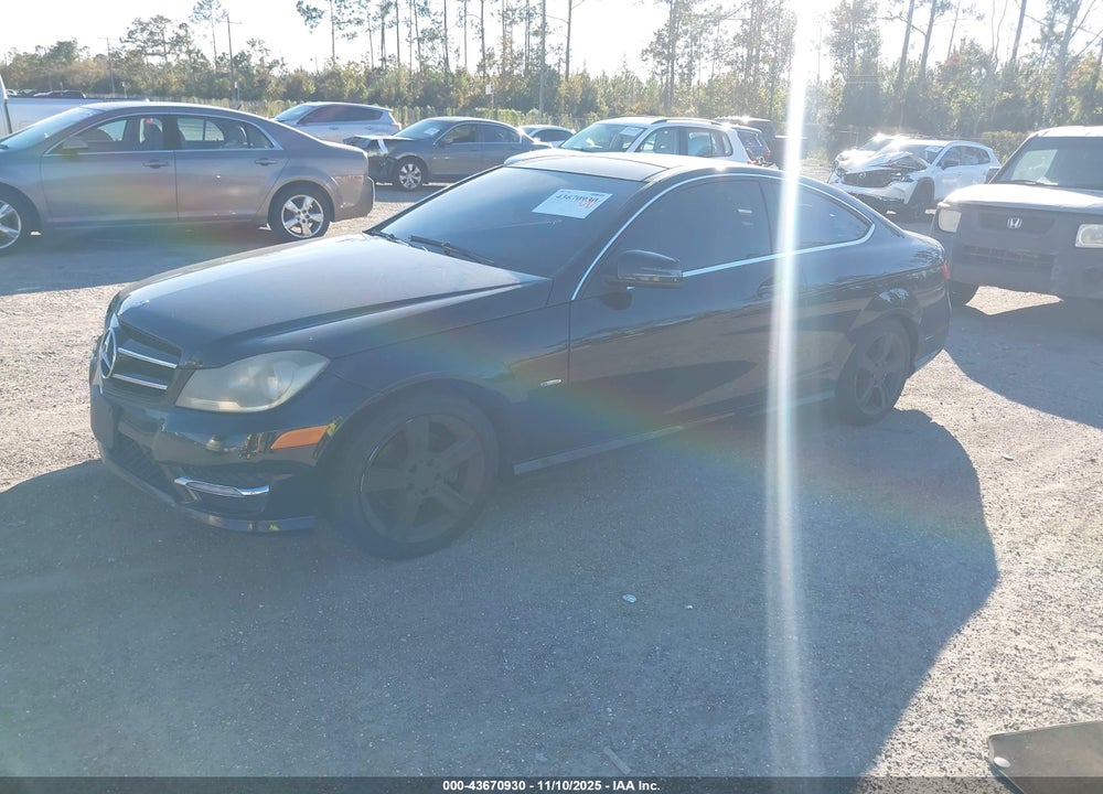 2012 MERCEDES-BENZ C 250 VIN: WDDGJ4HBXCF762414