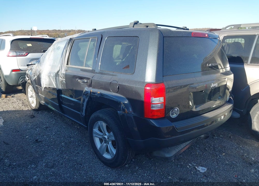 2014 JEEP PATRIOT LATITUDE VIN: 1C4NJPFB6ED539579