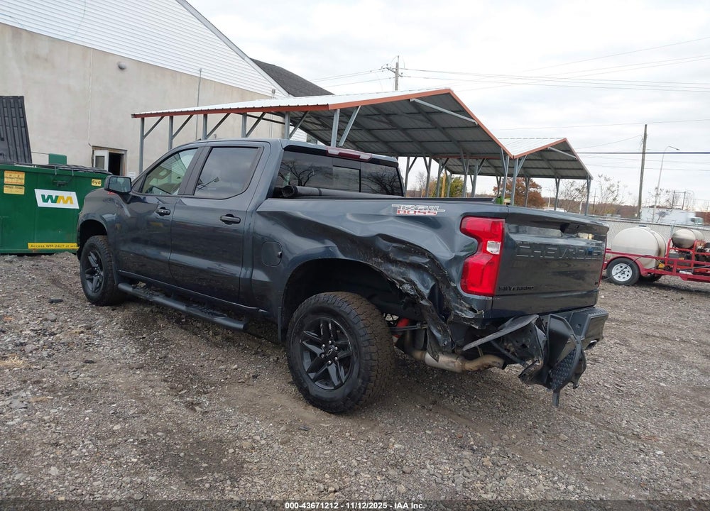 2021 CHEVROLET SILVERADO 1500 4WD SHORT BED LT TRAIL BOSS VIN: 1GCPYFEL1MZ153369