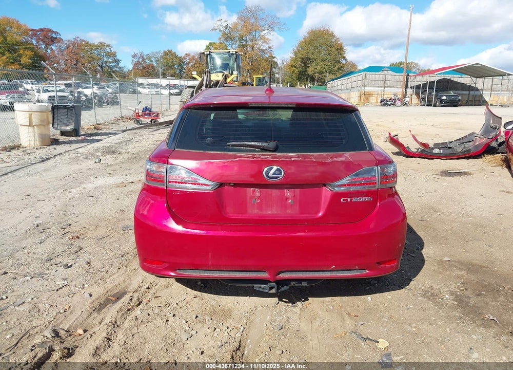 2011 LEXUS CT 200H VIN: JTHKD5BH0B2015150