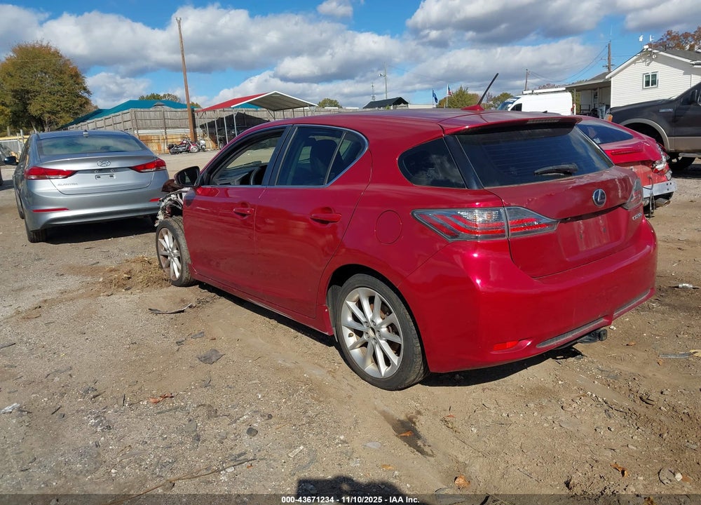 2011 LEXUS CT 200H VIN: JTHKD5BH0B2015150