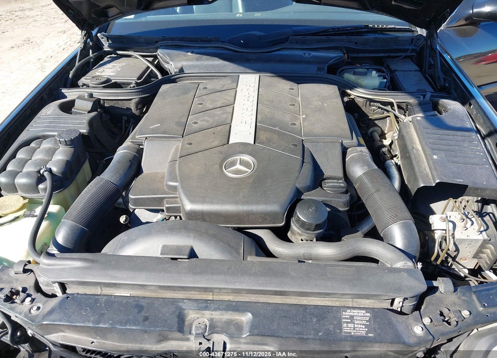 2000 MERCEDES-BENZ SL 500 VIN: WDBFA68F4YF188855