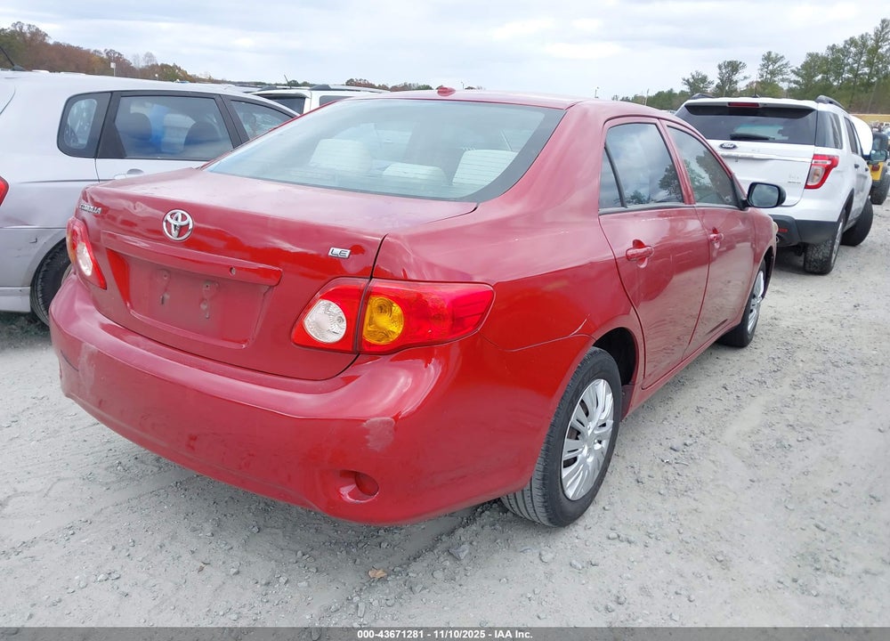 2009 TOYOTA COROLLA LE VIN: 2T1BU40E79C144373