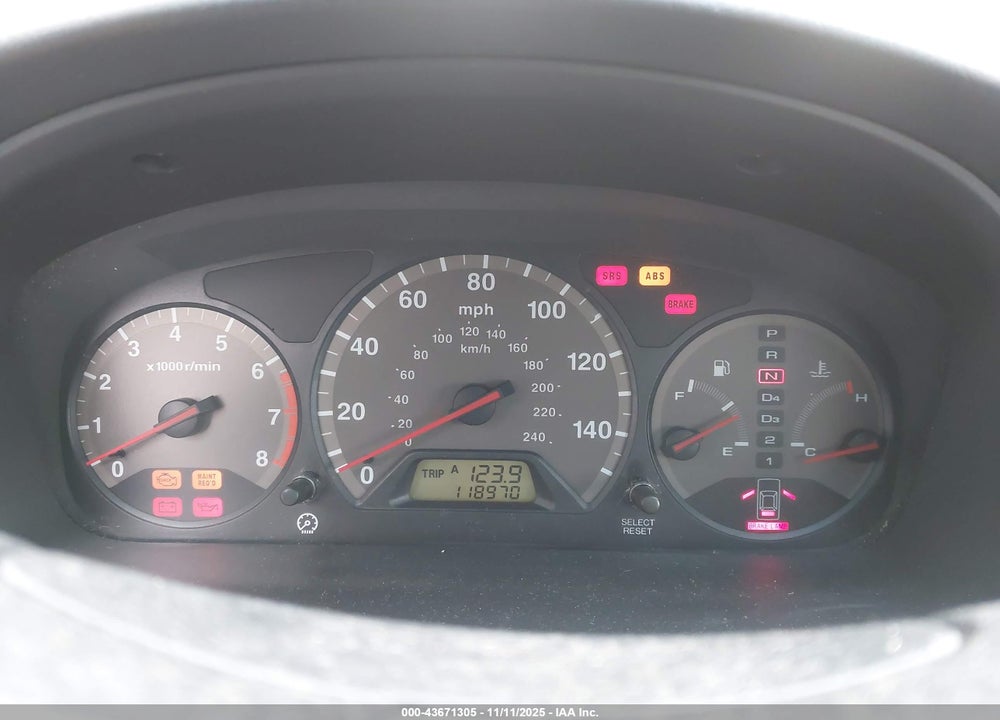 2001 HONDA ACCORD 2.3 EX VIN: 1HGCG32751A031648