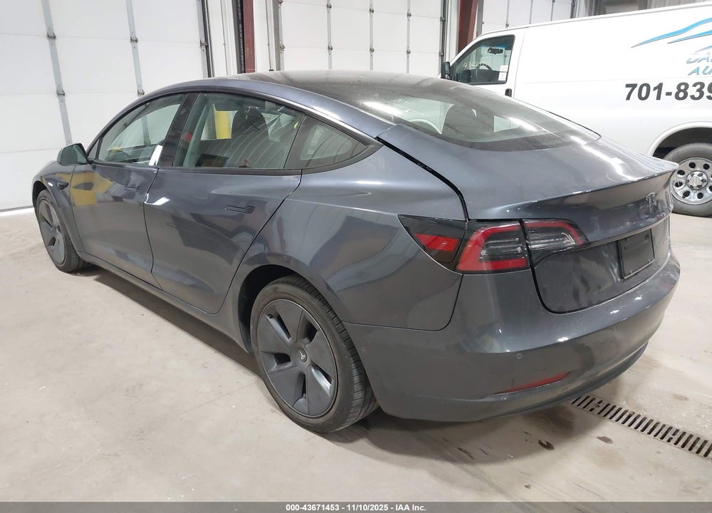 2022 TESLA MODEL 3 LONG RANGE DUAL MOTOR ALL-WHEEL DRIVE VIN: 5YJ3E1EB8NF289538