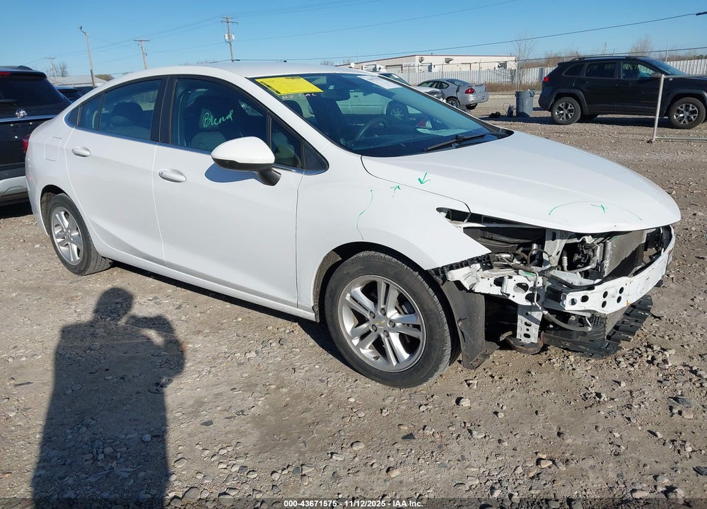 2016 CHEVROLET CRUZE LT AUTO VIN: 1G1BE5SM6G7277365