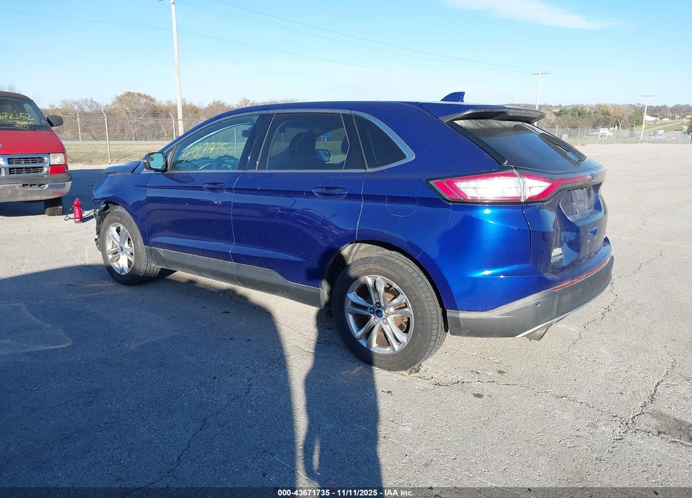 2015 FORD EDGE SEL VIN: 2FMTK4J86FBB95897