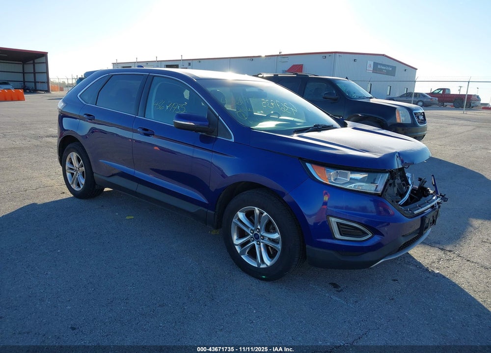 2015 FORD EDGE SEL VIN: 2FMTK4J86FBB95897
