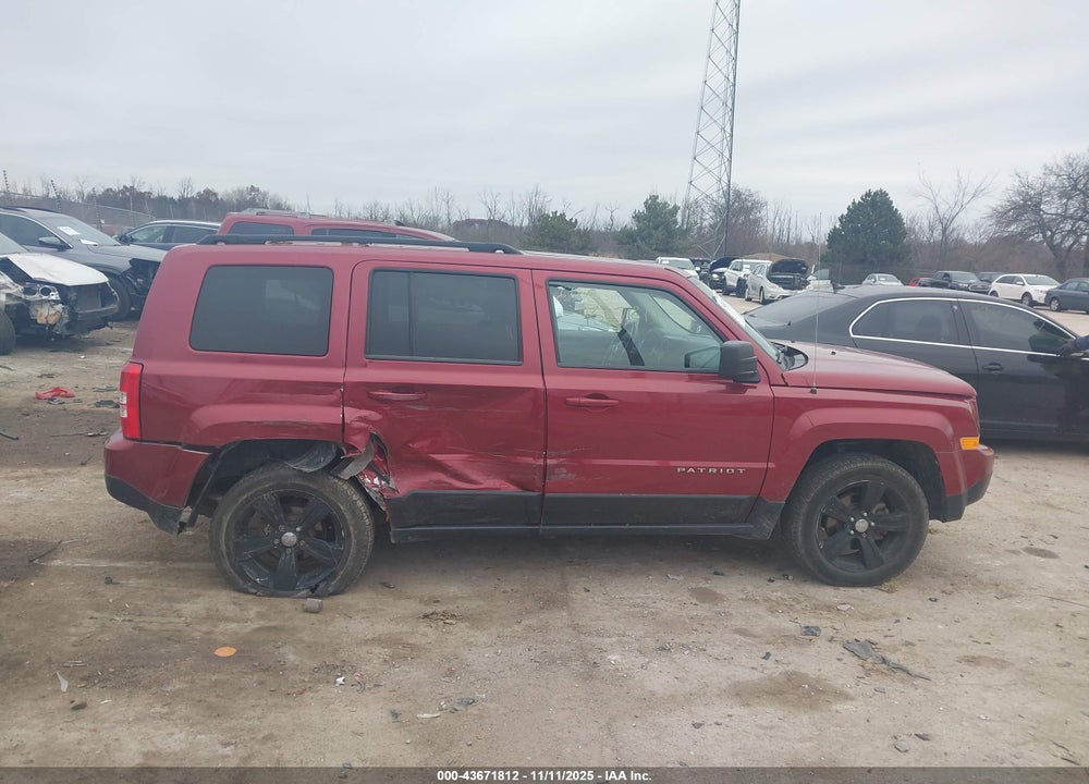 2014 JEEP PATRIOT LATITUDE VIN: 1C4NJRFB0ED761725