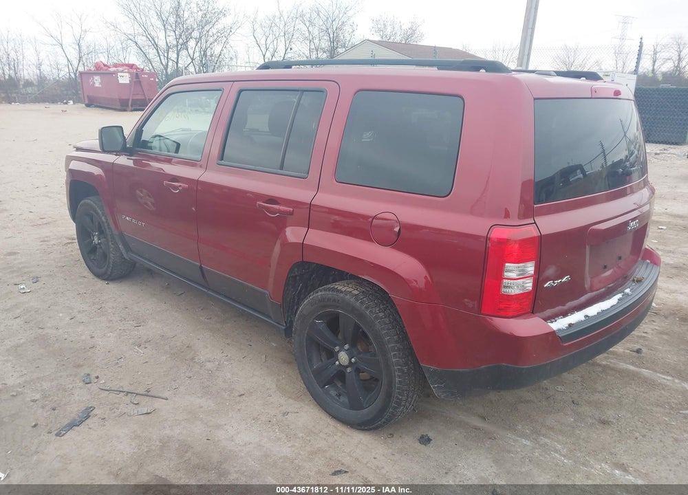 2014 JEEP PATRIOT LATITUDE VIN: 1C4NJRFB0ED761725