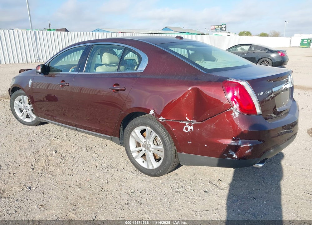 2012 LINCOLN MKS VIN: 1LNHL9DR4CG806695