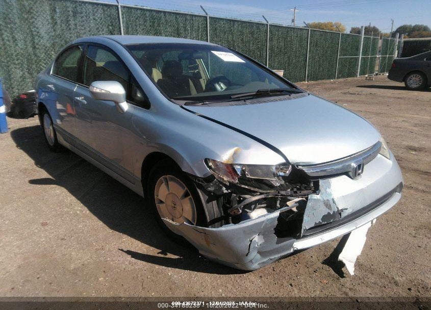 2007 HONDA CIVIC HYBRID VIN: JHMFA36277S003010