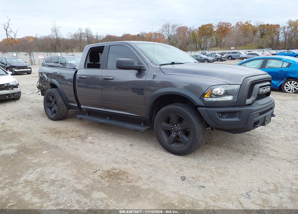 2019 RAM 1500 CLASSIC WARLOCK  4X4 6'4 BOX VIN: 1C6RR7GG1KS744701