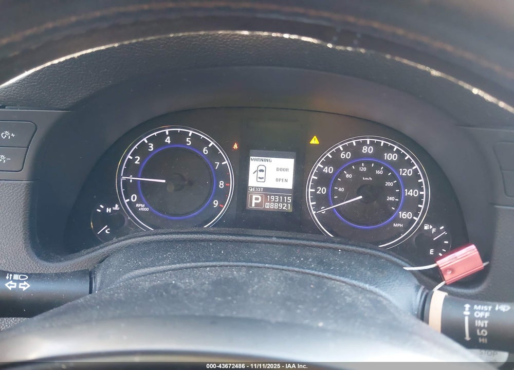 2011 INFINITI G37X VIN: JN1CV6AR4BM352740