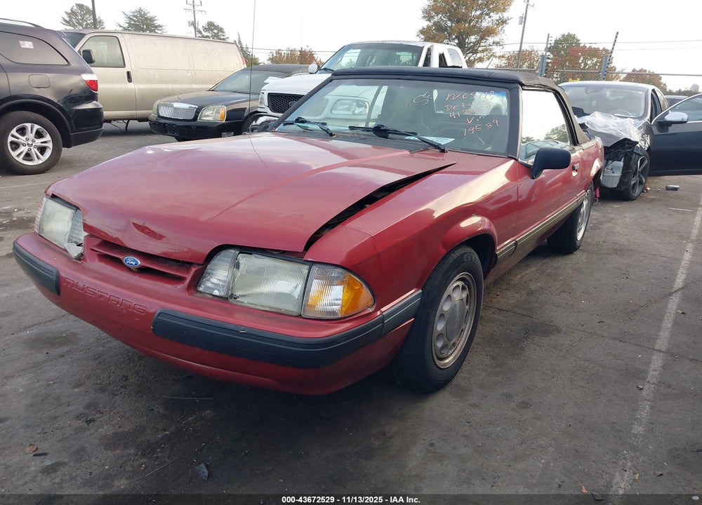 1990 FORD MUSTANG LX VIN: 1FACP44A2LF195139