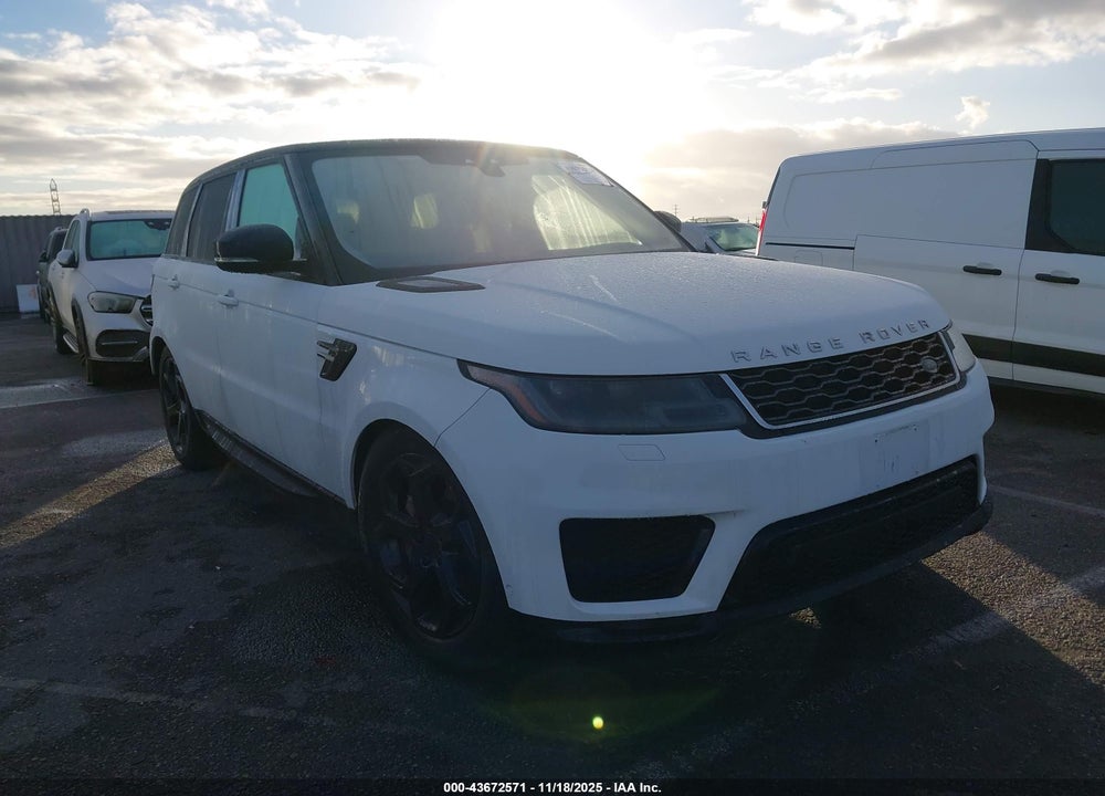 2019 LAND ROVER RANGE ROVER SPORT HSE VIN: SALWR2RV2KA419242