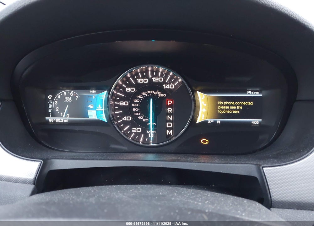 2012 FORD EDGE VIN: 2FMDK4JCXCBA81860