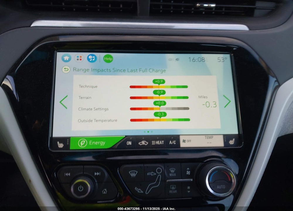 2019 CHEVROLET BOLT EV PREMIER VIN: 1G1FZ6S07K4134203
