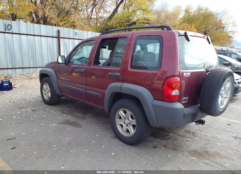 2003 JEEP LIBERTY SPORT VIN: 1J4GL48K53W674613