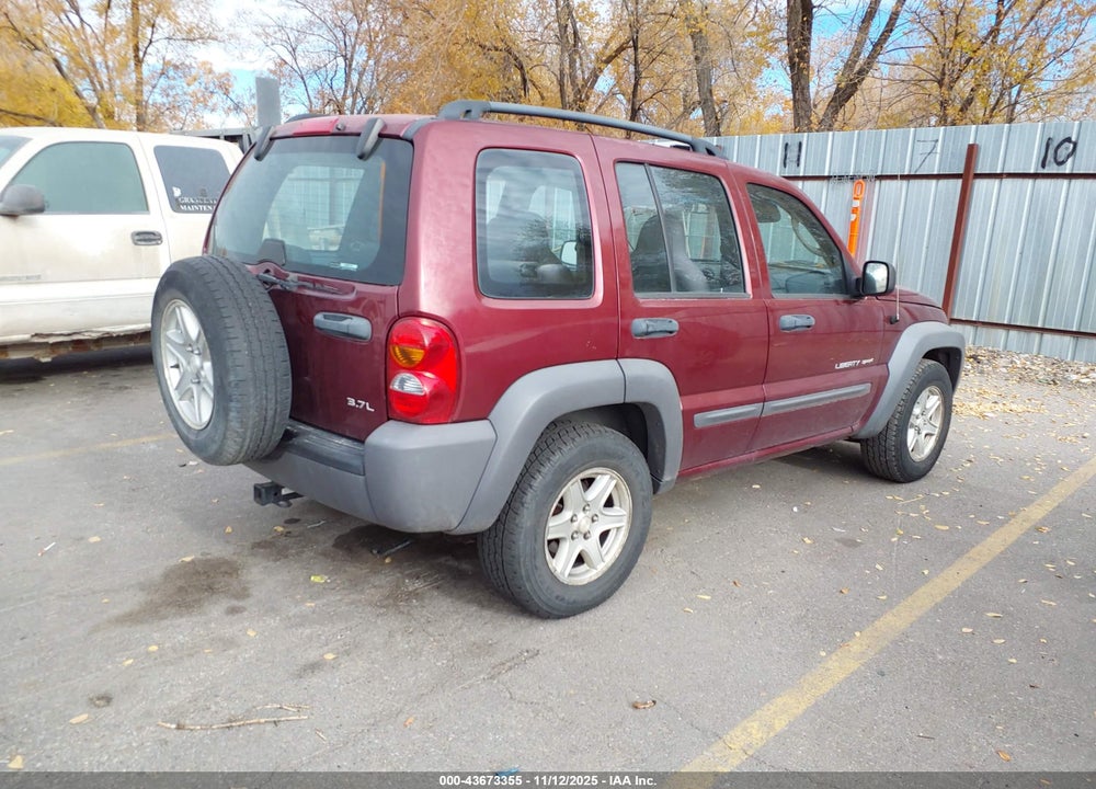 2003 JEEP LIBERTY SPORT VIN: 1J4GL48K53W674613