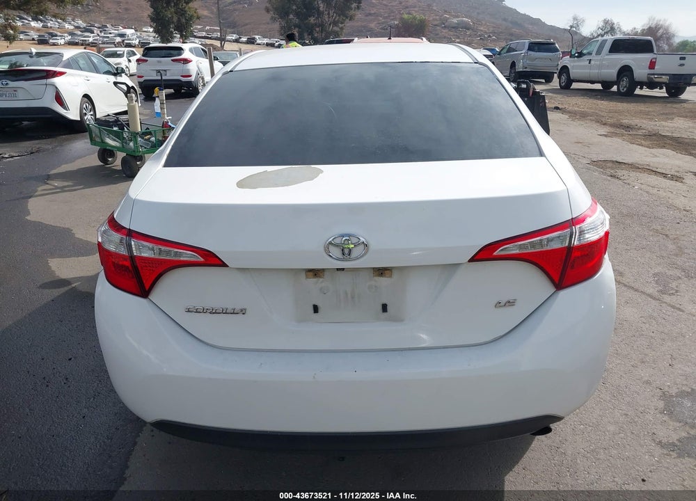 2016 TOYOTA COROLLA LE VIN: 5YFBURHE2GP563858
