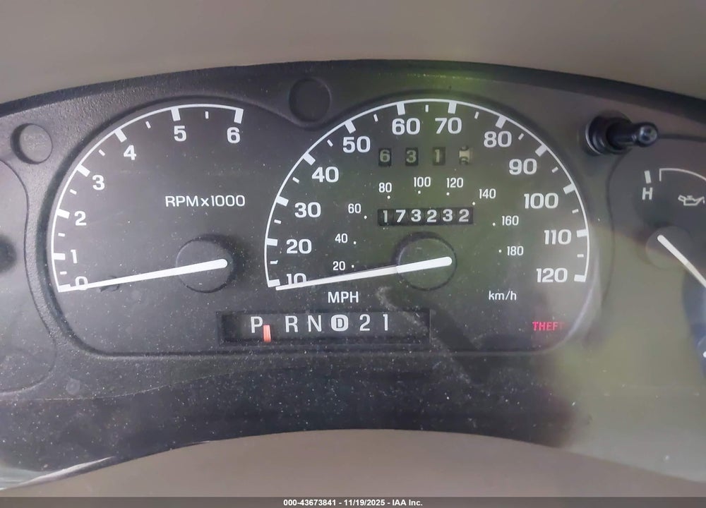 2003 RANGER FORD  EDGE/TREMOR/XLT VIN: 1FTYR44V63PB22489