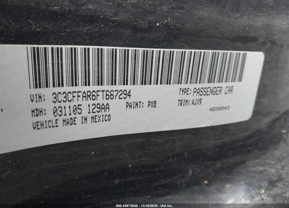2015 FIAT 500 POP VIN: 3C3CFFAR6FT667294