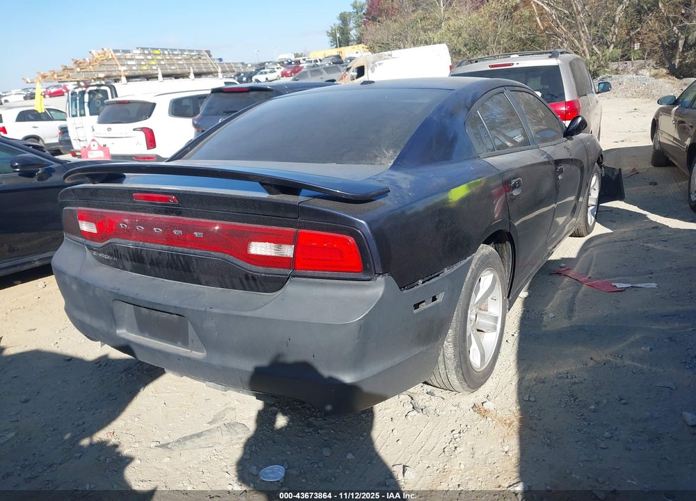 2012 DODGE CHARGER SE VIN: 2C3CDXBGXCH271043