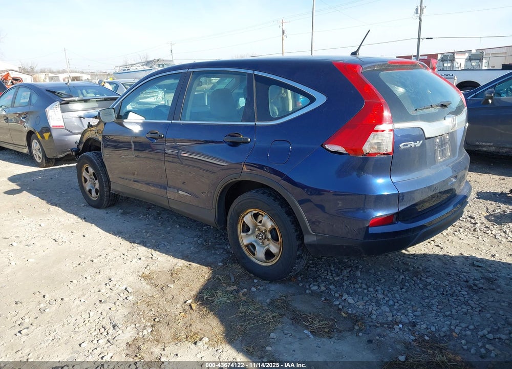 2015 HONDA CR-V LX VIN: 5J6RM4H32FL113466