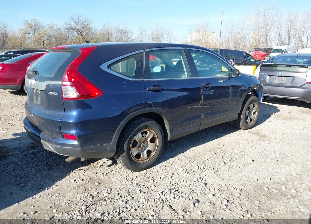 2015 HONDA CR-V LX VIN: 5J6RM4H32FL113466