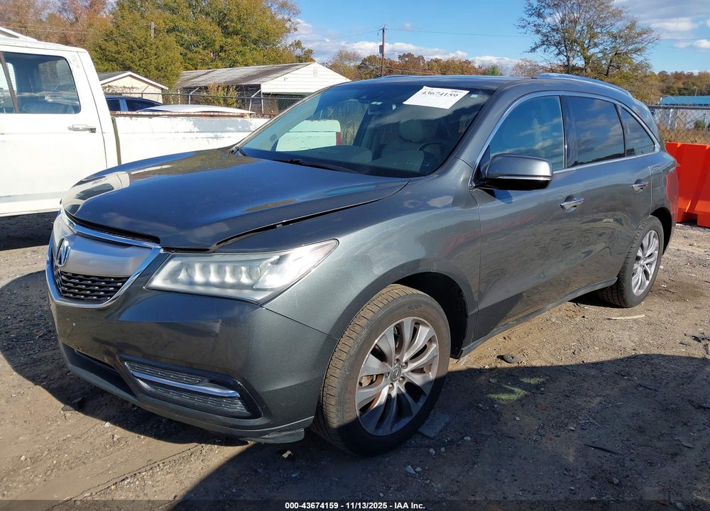2014 ACURA MDX VIN: 5FRYD3H46EB002360
