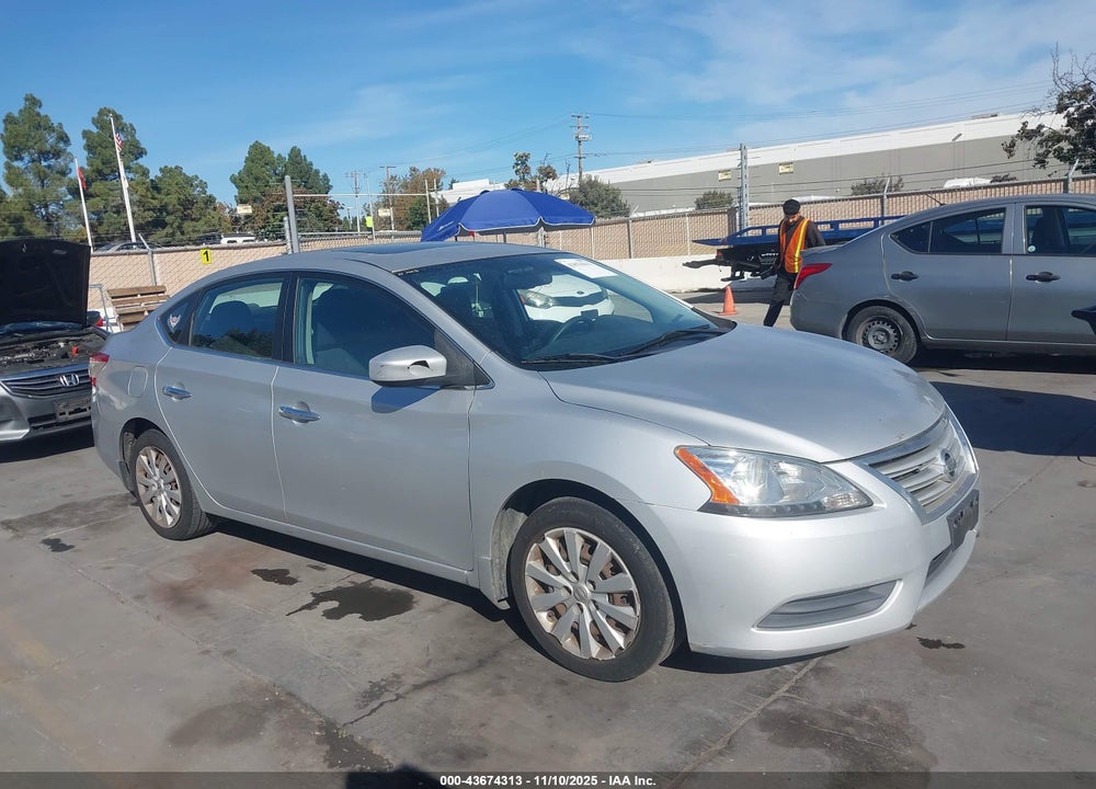2013 NISSAN SENTRA SV VIN: 3N1AB7AP1DL738176
