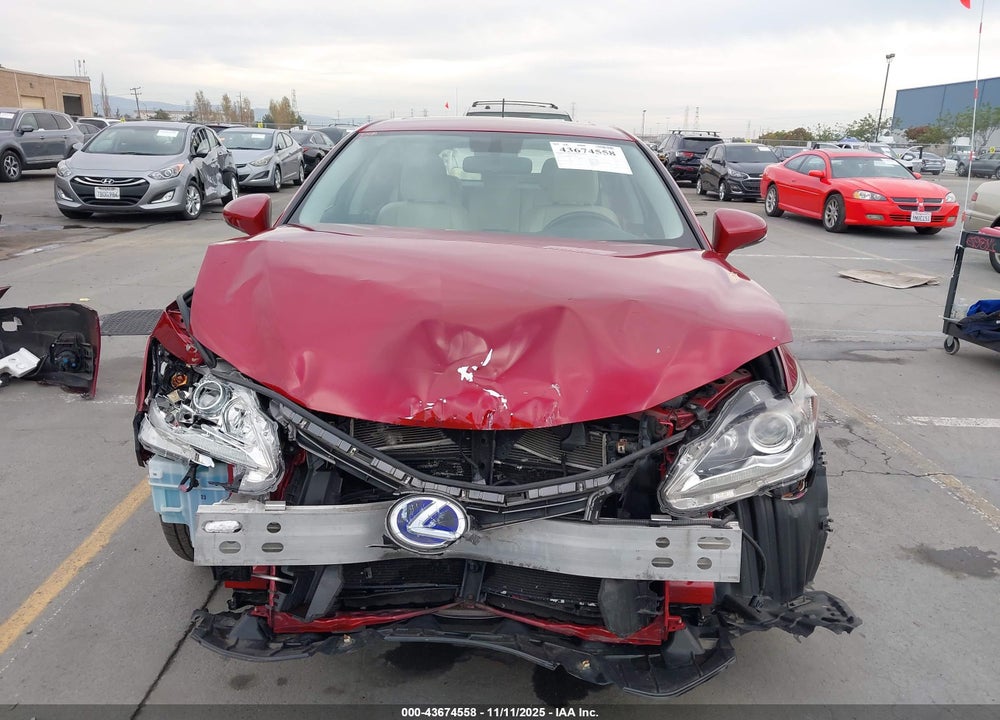 2013 LEXUS CT 200H VIN: JTHKD5BHXD2130986