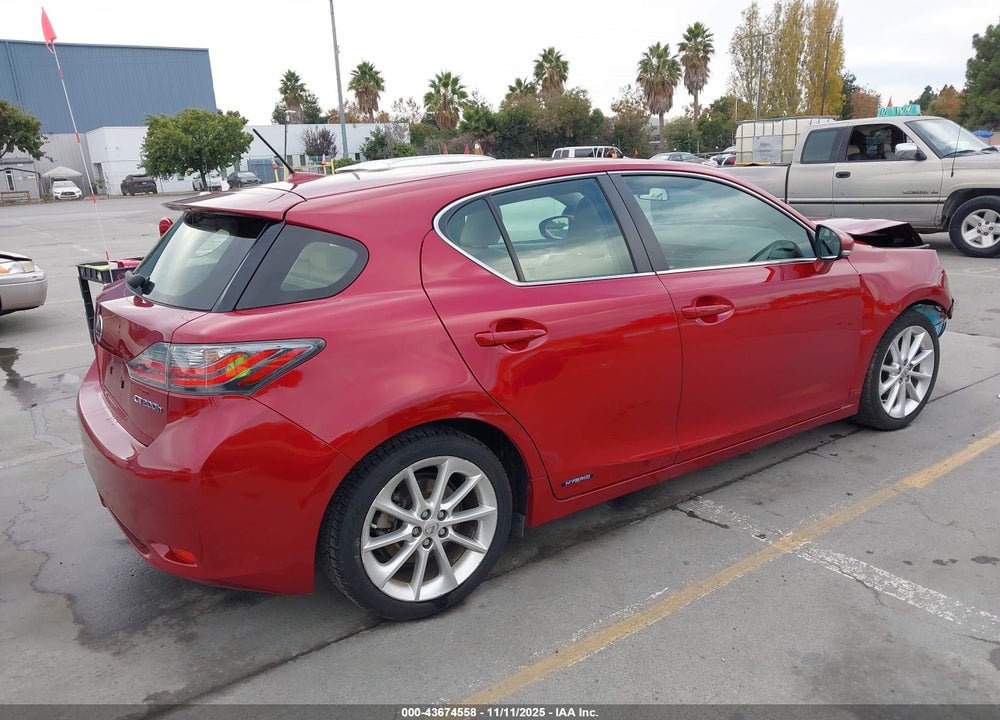 2013 LEXUS CT 200H VIN: JTHKD5BHXD2130986