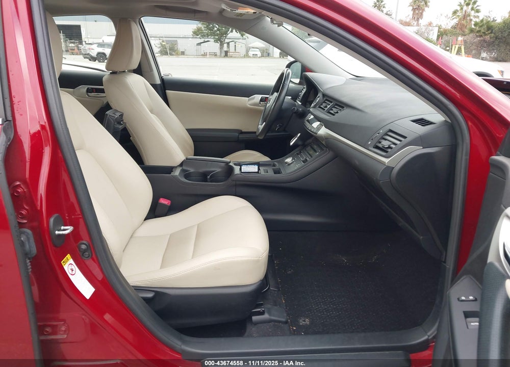 2013 LEXUS CT 200H VIN: JTHKD5BHXD2130986