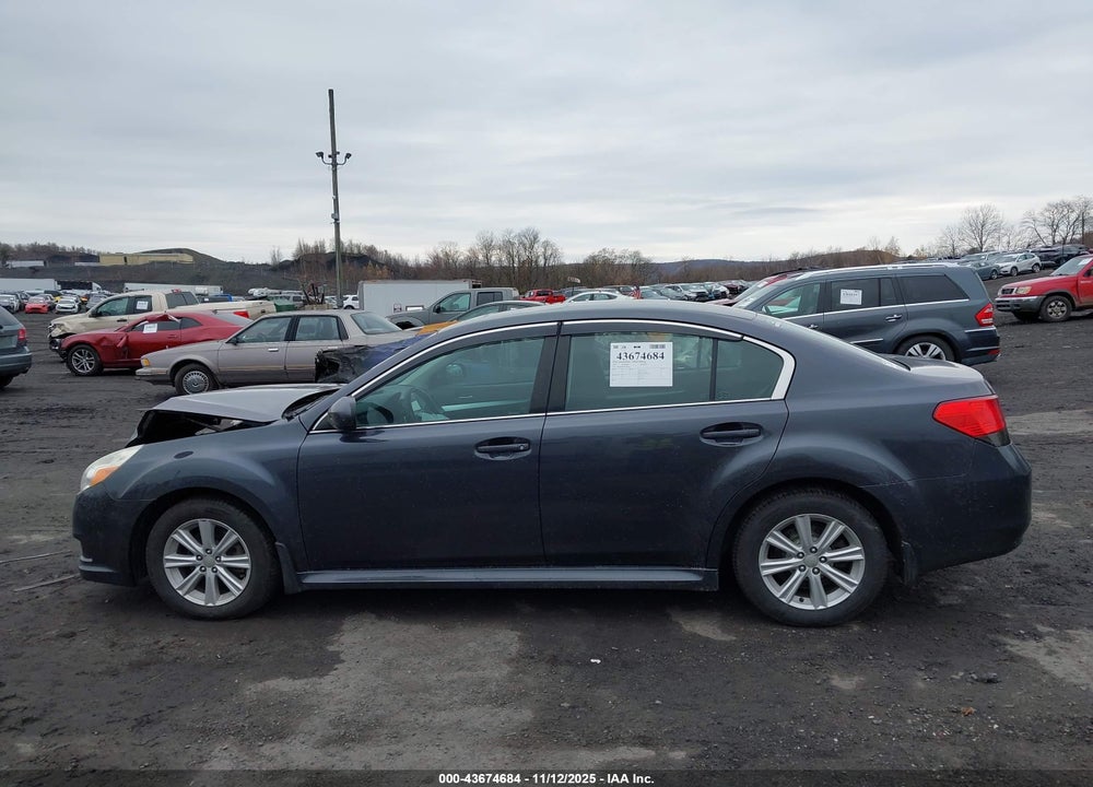 2011 SUBARU LEGACY VIN: 4S3BMBG6XB3256005