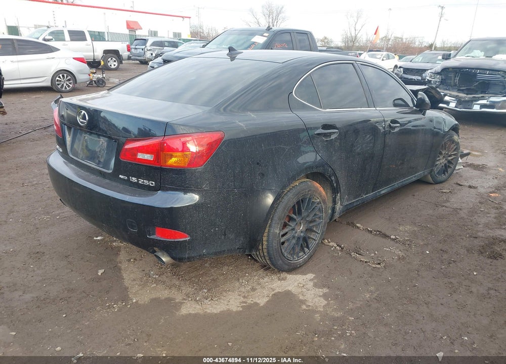2008 LEXUS IS 250 VIN: JTHCK262685026031
