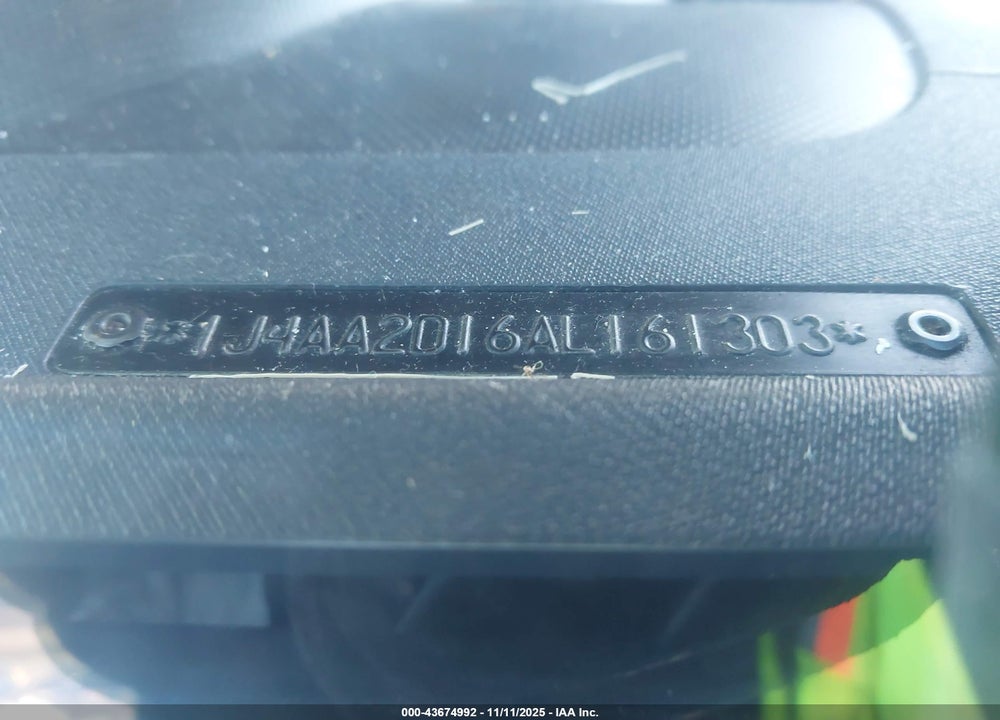 2010 JEEP WRANGLER SPORT VIN: 1J4AA2D16AL161303
