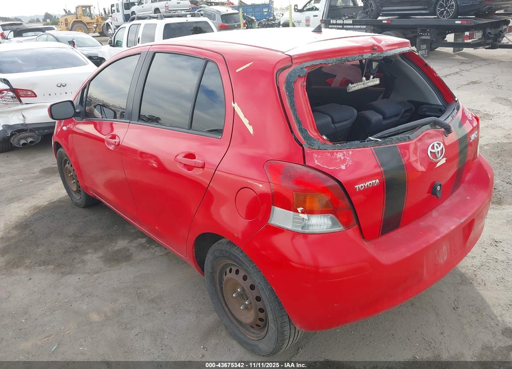 2011 TOYOTA YARIS VIN: JTDKT4K31B5332050