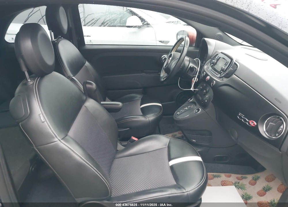 2016 FIAT 500E BATTERY ELECTRIC VIN: 3C3CFFGE1GT129687