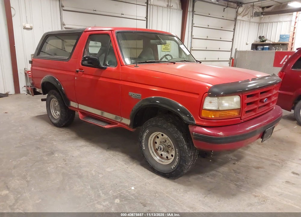 1996 FORD BRONCO U100 VIN: 1FMEU15H3TLB58989