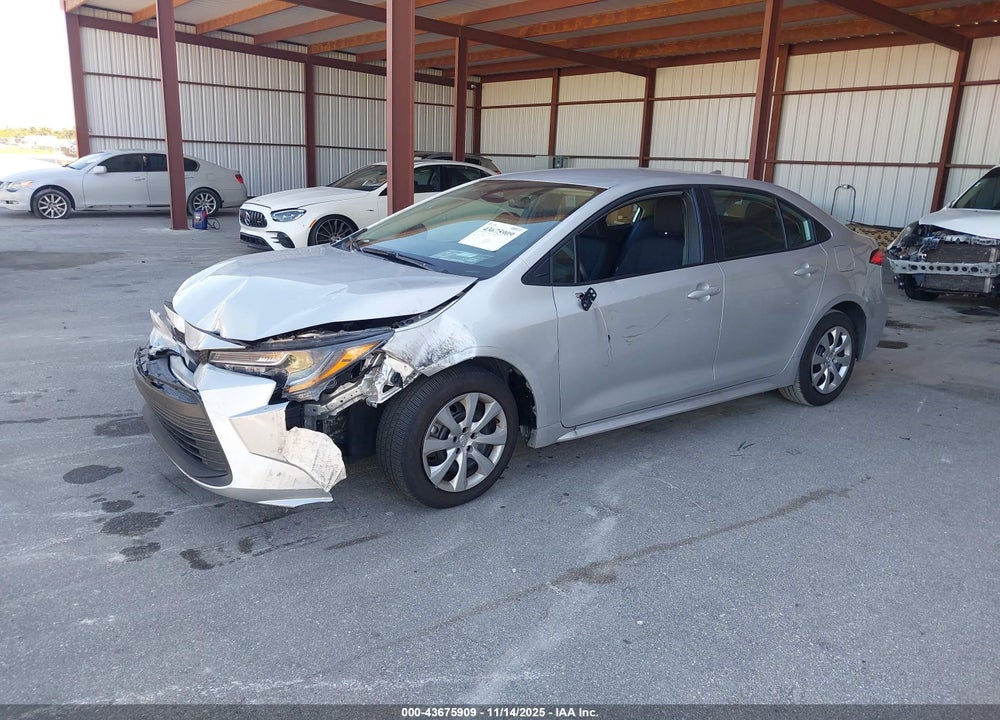 2025 TOYOTA COROLLA LE VIN: 5YFB4MDE7SP320080