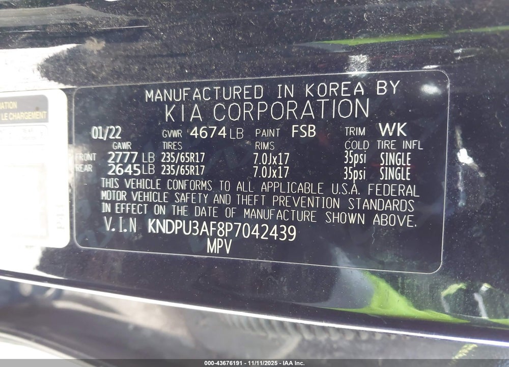 2023 KIA SPORTAGE LX VIN: KNDPU3AF8P7042439