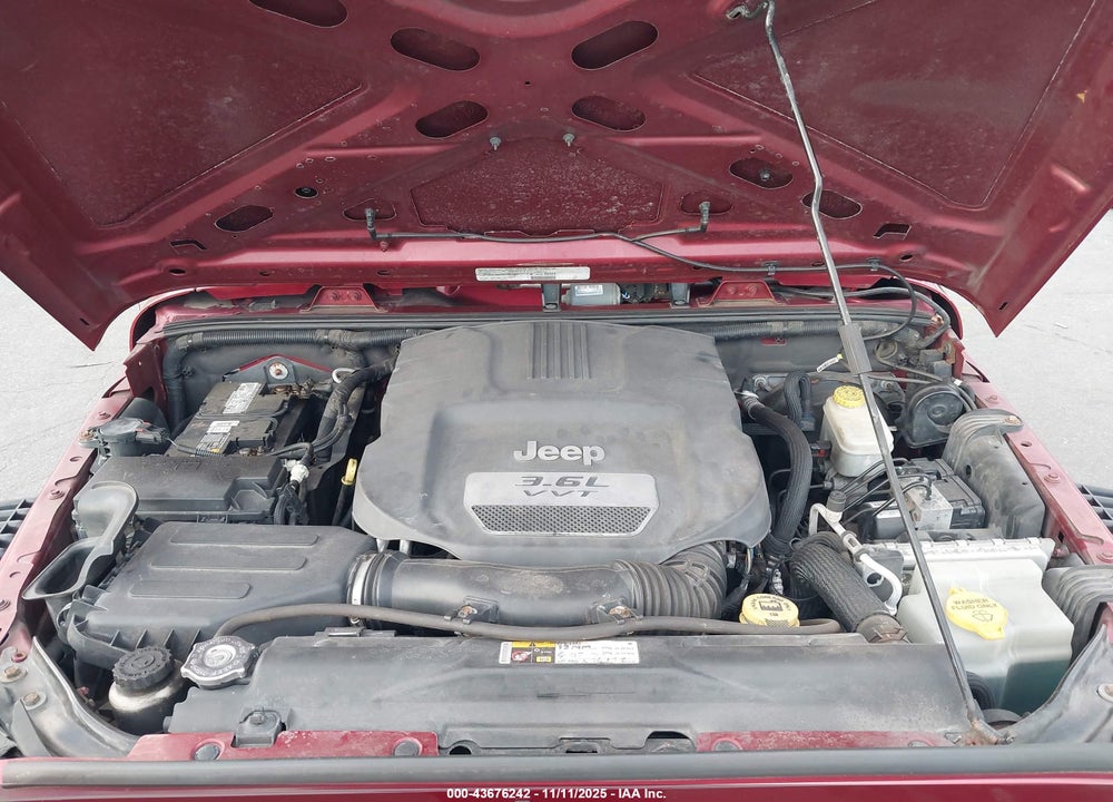2013 ANGLER JEEP WR UNLIMITED SPORT VIN: 1C4HJWDG1DL529133