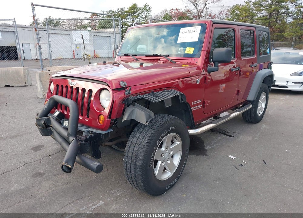 2013 ANGLER JEEP WR UNLIMITED SPORT VIN: 1C4HJWDG1DL529133
