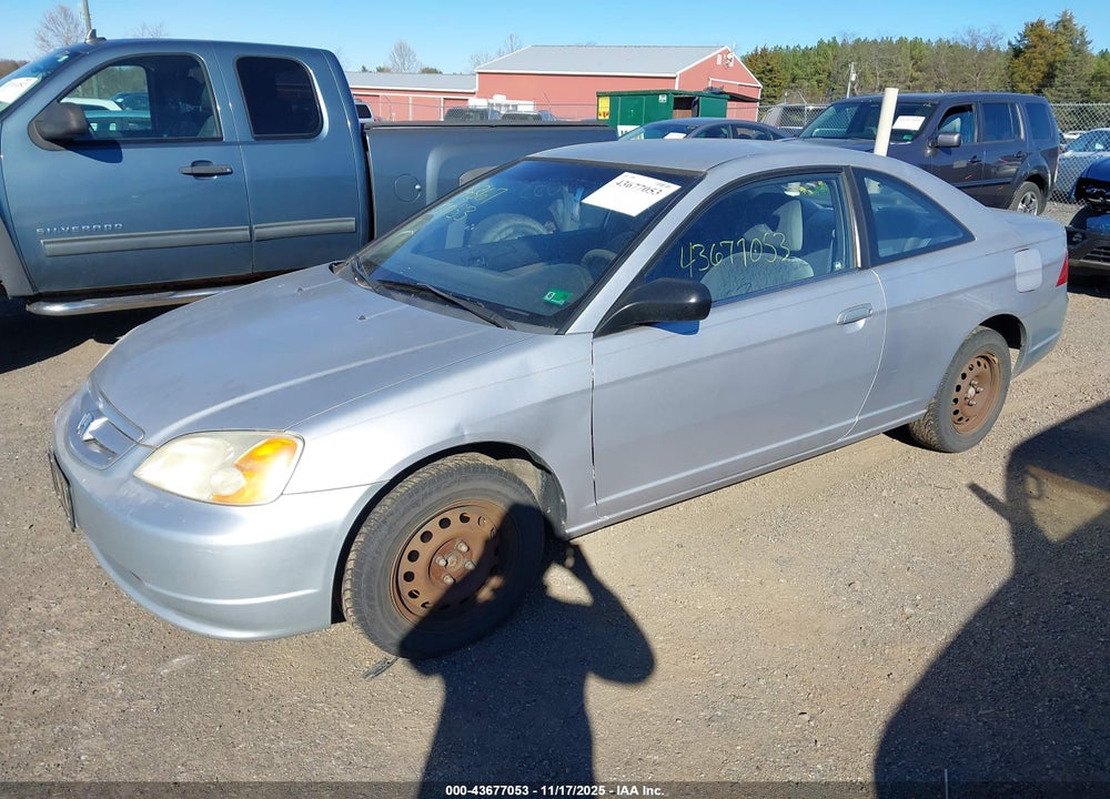 2002 HONDA CIVIC LX VIN: 1HGEM22572L088126