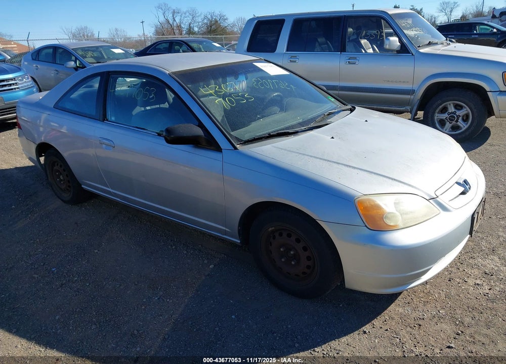 2002 HONDA CIVIC LX VIN: 1HGEM22572L088126
