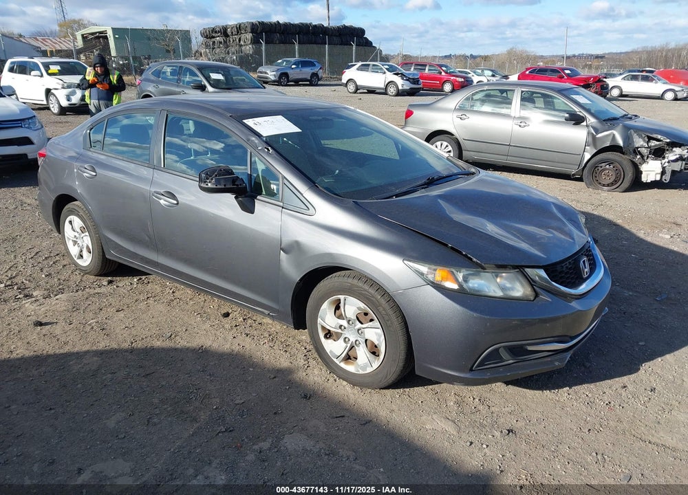 2013 HONDA CIVIC LX VIN: 2HGFB2F56DH599752